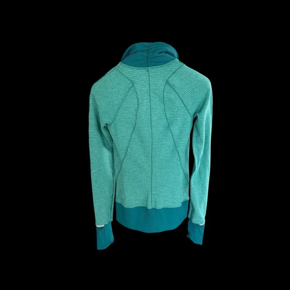 Lululemon Pullover Womens Sz Small Green‎ Quarter Zip Stretch